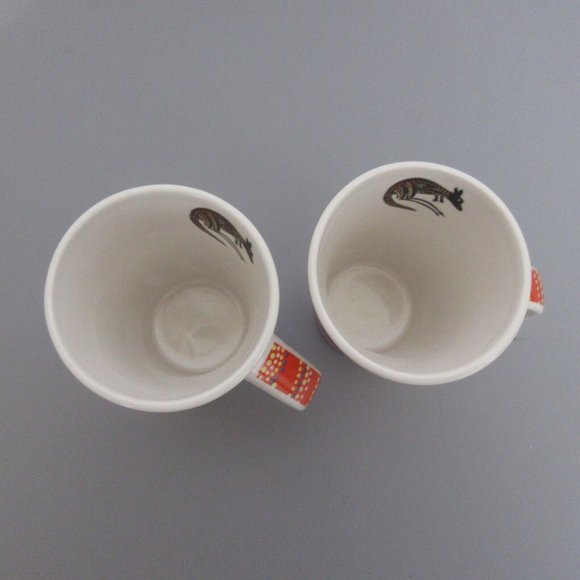 2Set Waligura Gurruhman Kangaroo Coffee Mug Aboriginal Artist Robert Appo Signed - Picture 6 of 7